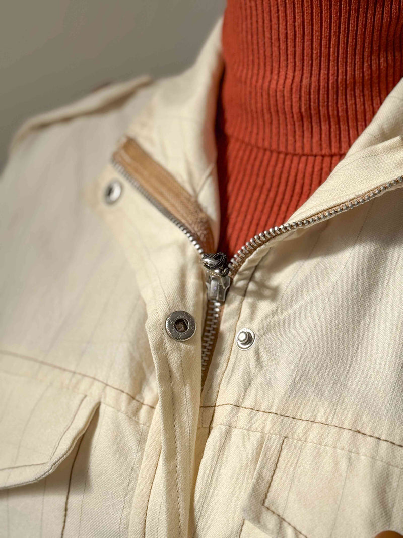 Crème Cropped Jacket