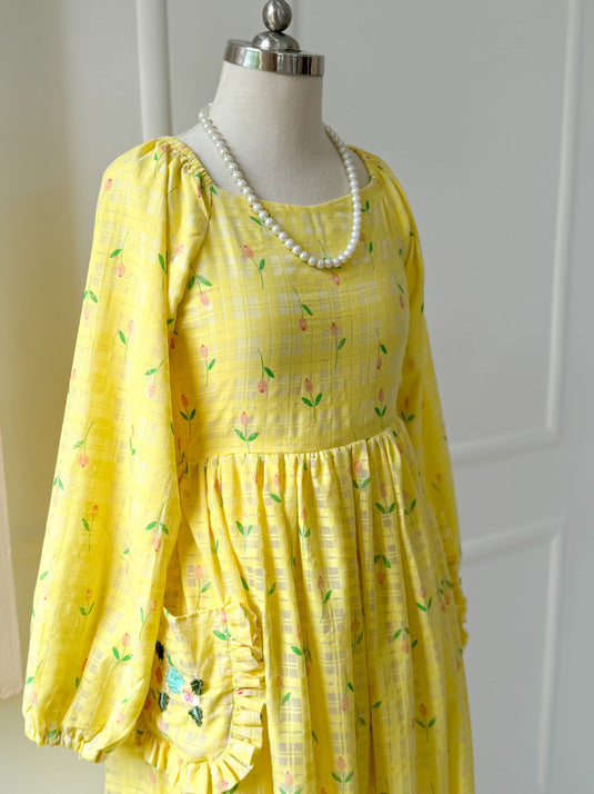 Buttercup Yellow Lawn Dress