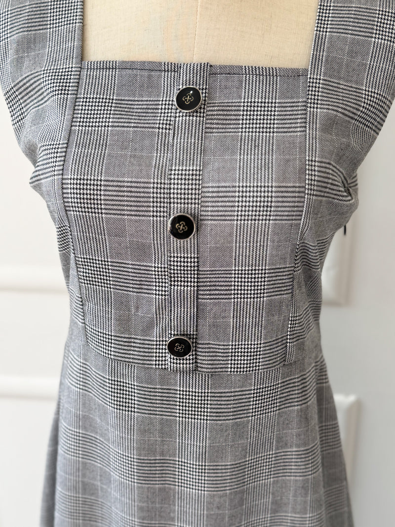 Marcel Long Glen Check Pattern Dress