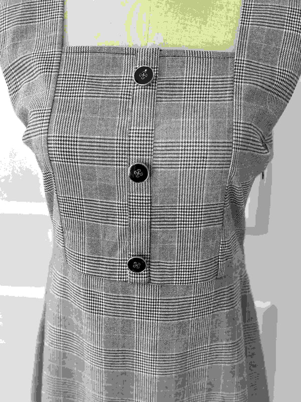 Marcel Long Glen Check Pattern Dress