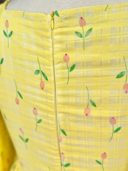 Buttercup Yellow Lawn Dress