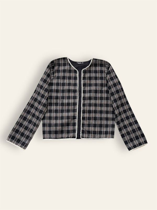 Midnight Open-front Winter Jacket