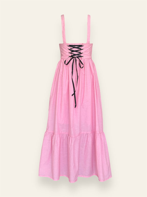 Pink Vintage Long Skirt