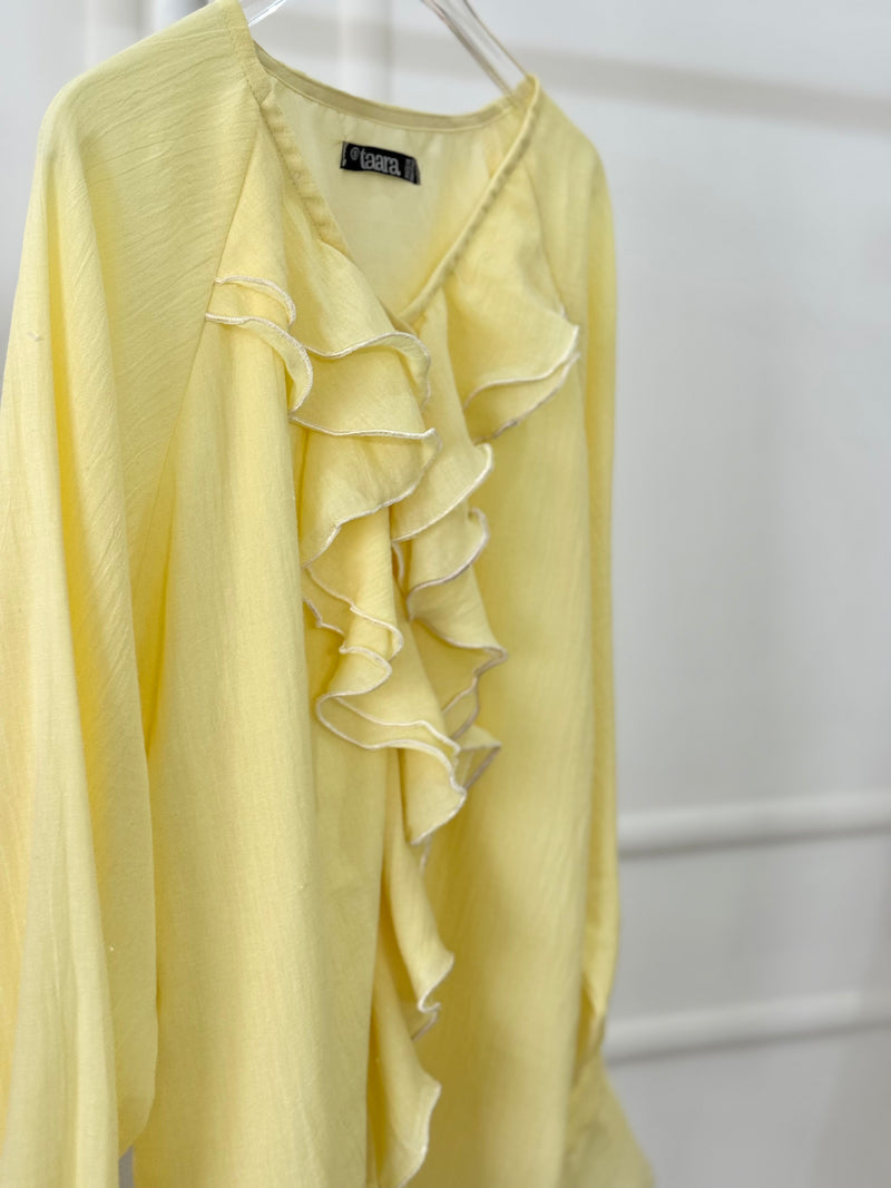 Buttercream Ruffled Top