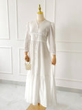 Elara Chikankari Summer Long Dress