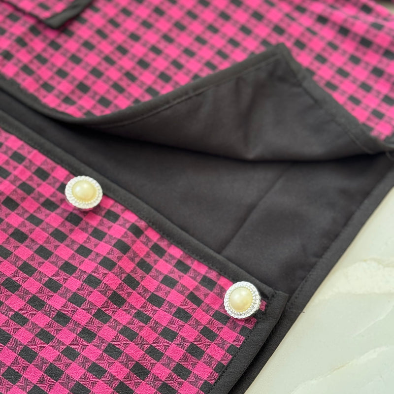 Plush Plaid Autumn Jacket