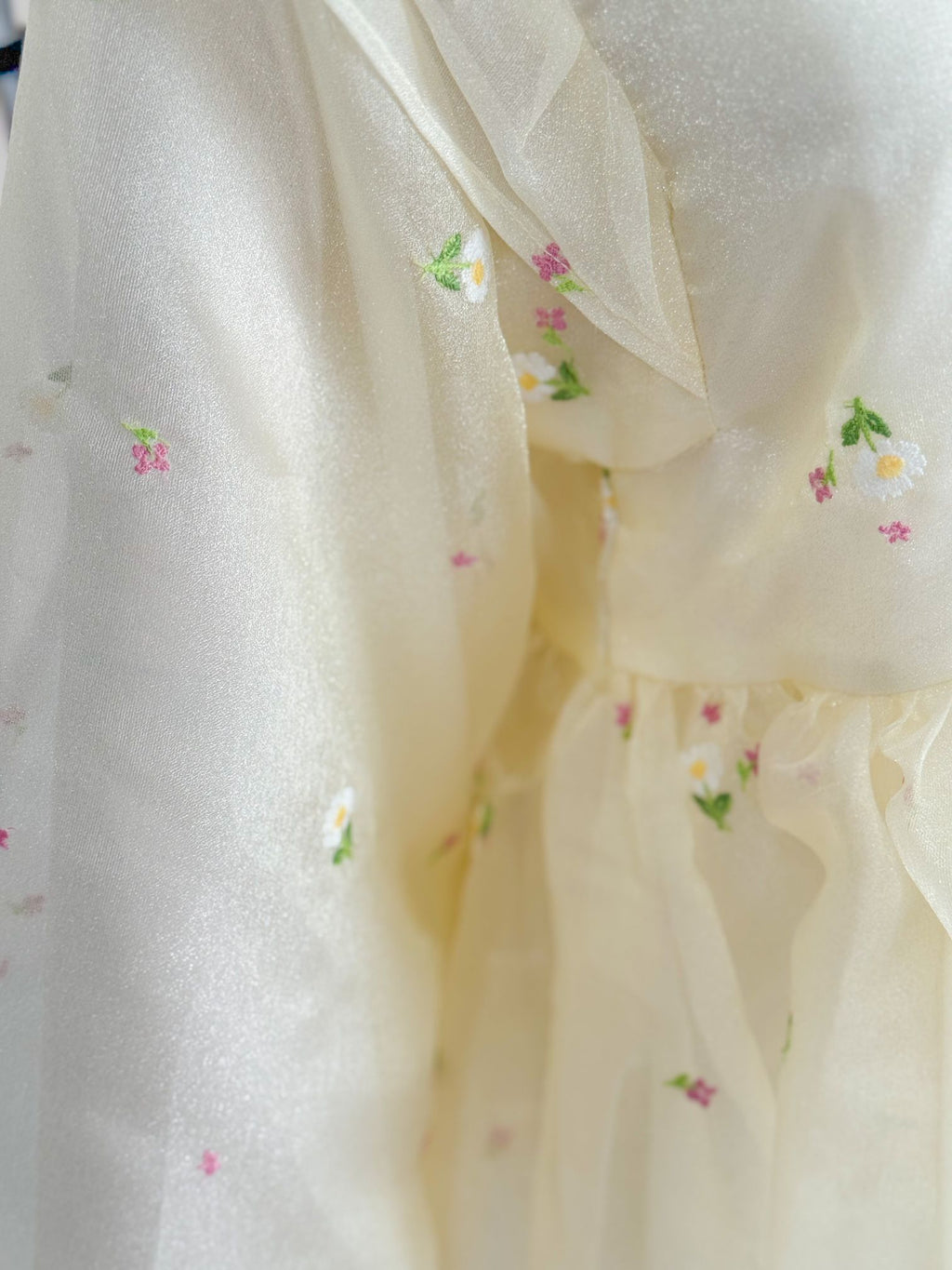 Vanilla Embroidered Baggy Top