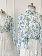 Marina Embroidered Net Long Dress