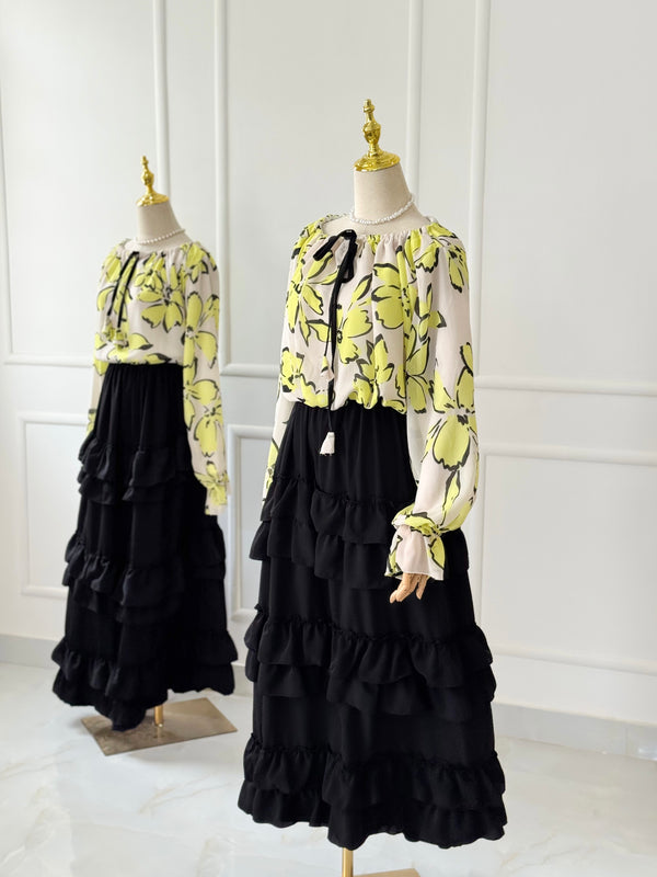 Lime baggy style top