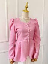 Puff Peplum Style top