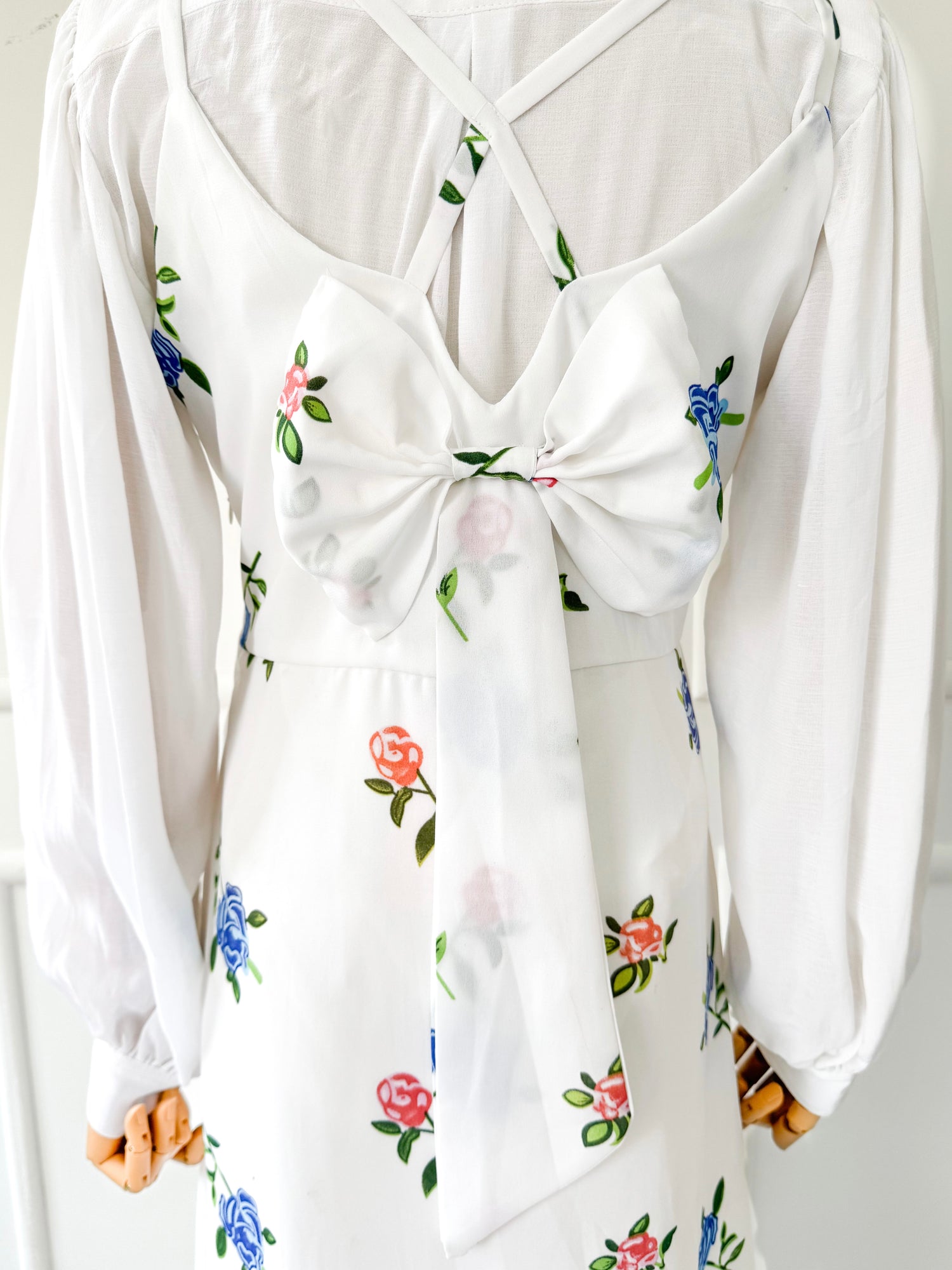 Wisteria Long Cross Back Dress
