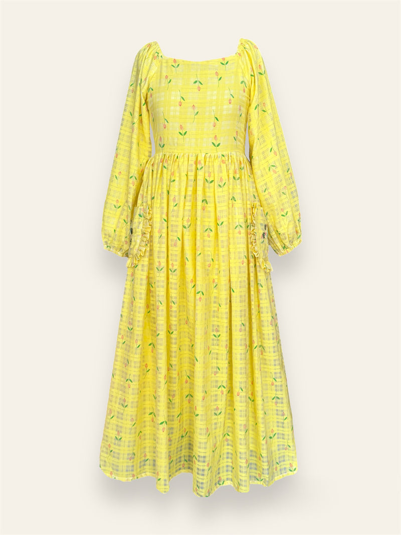 Buttercup Yellow Lawn Dress