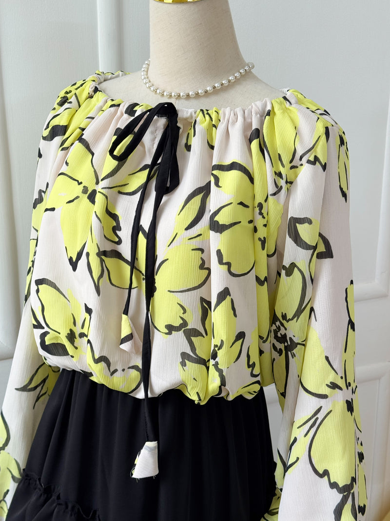Lime baggy style top