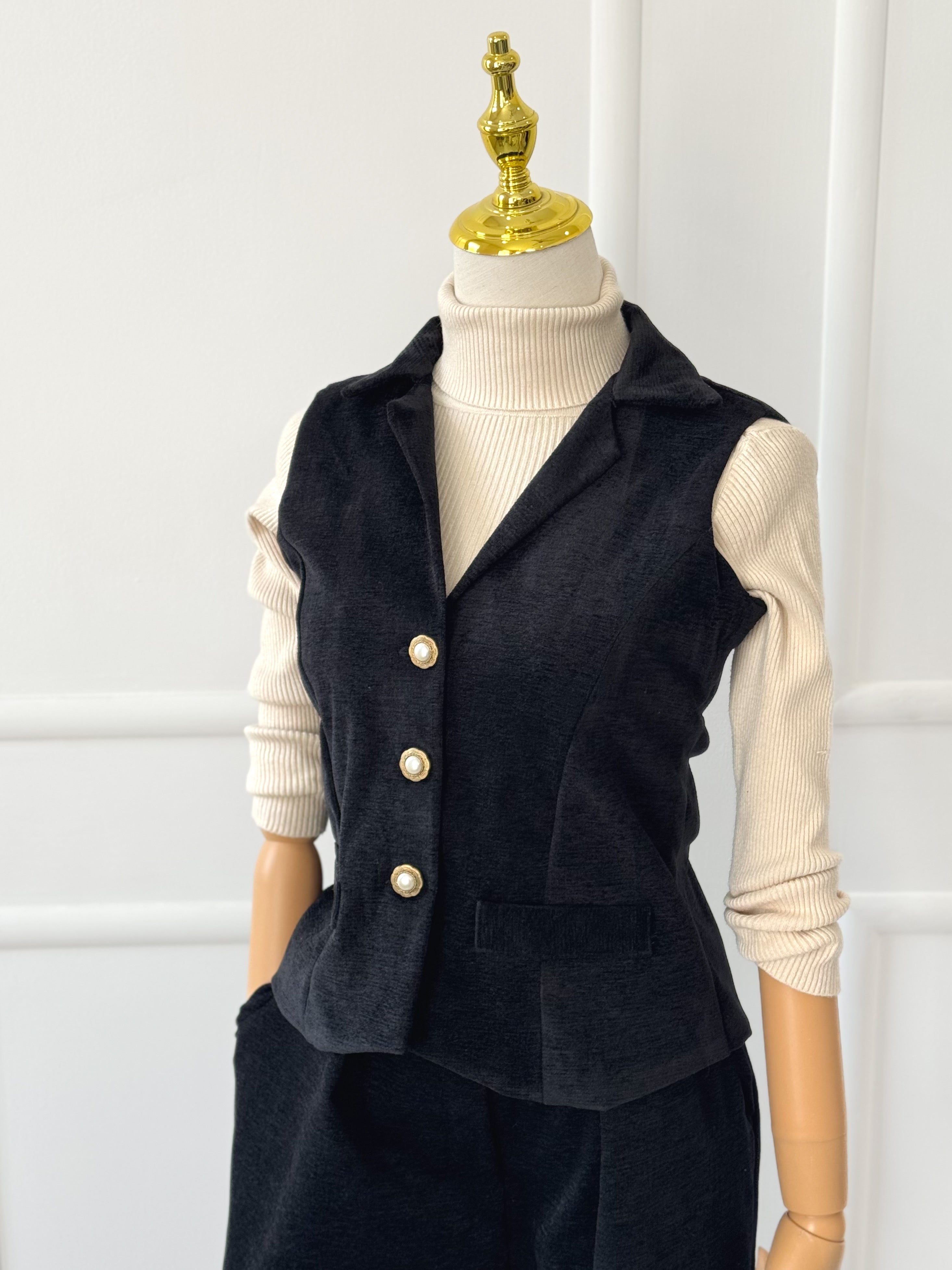 Night Fall Vest Co-ord Set