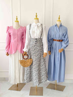 Mistle Vintage Style Suspender Skirt