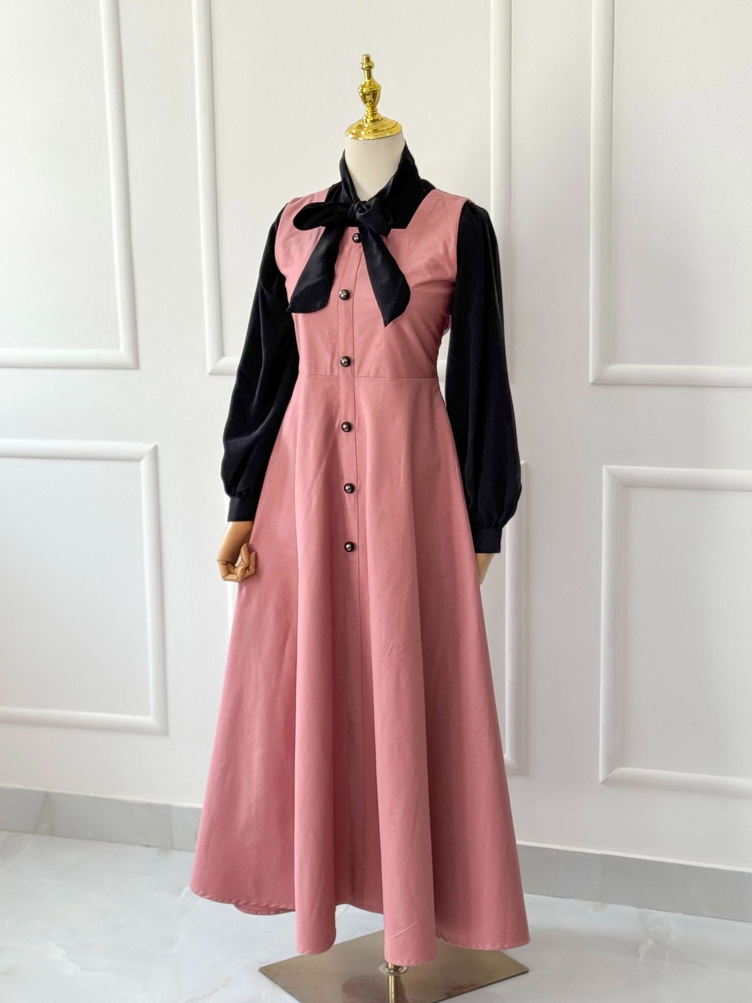 Fiora Long Buttoned Dress