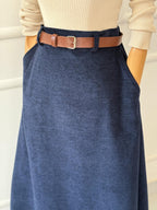 Velin Navy skirt