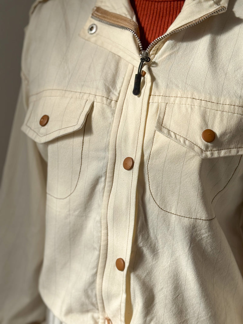 Crème Cropped Jacket