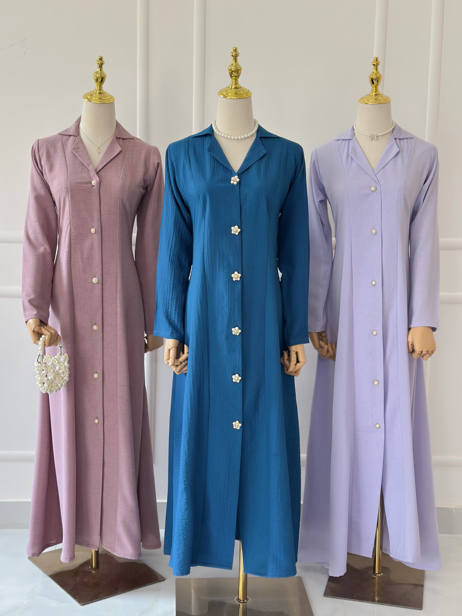 Blaire Solid Long Dress