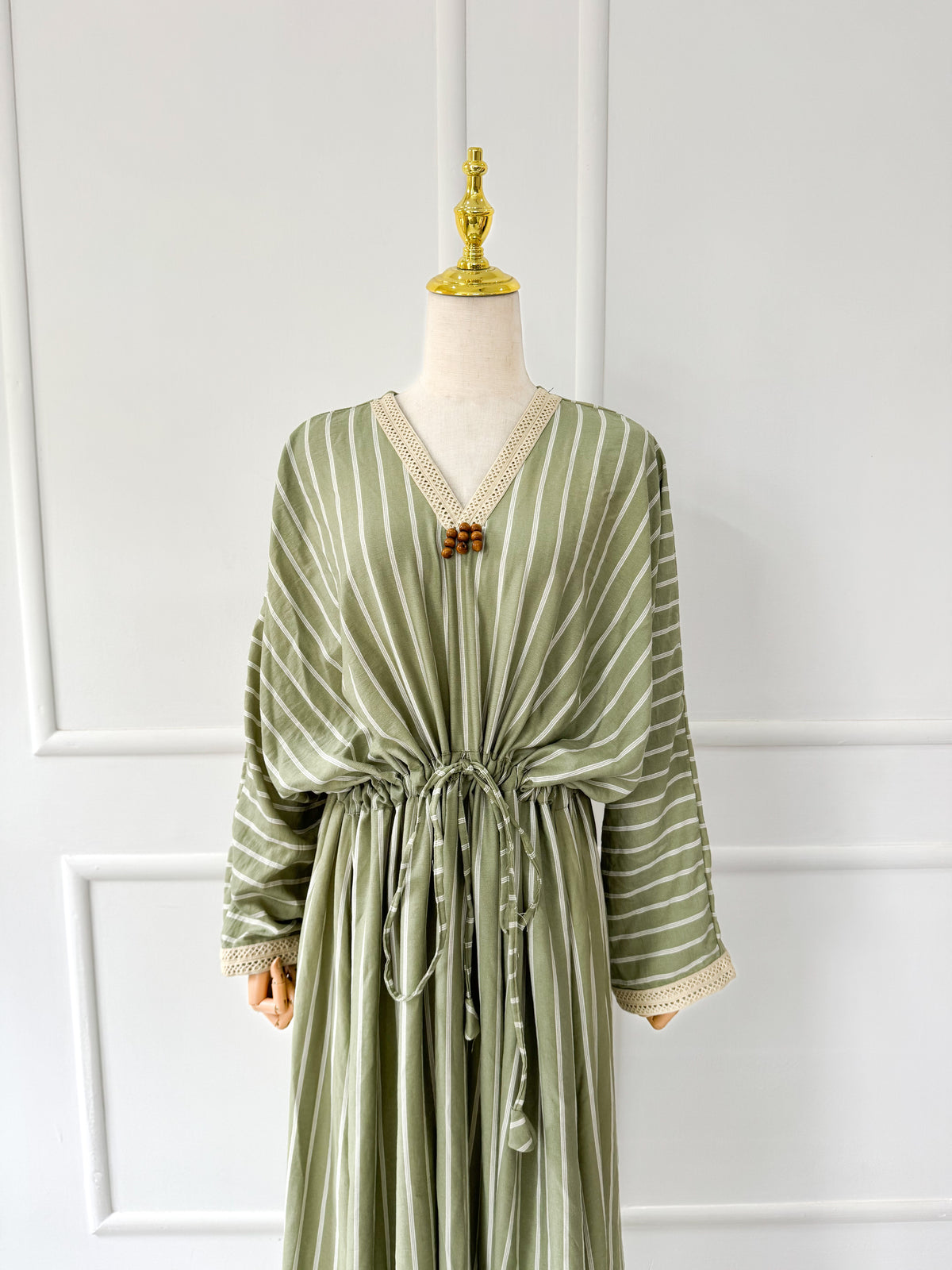 Zahra Striped Kaftan Style Dress