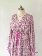 Ariana Floral V-neck Long Dress