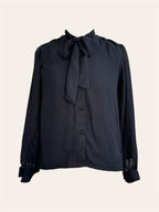 Trendy Chic Black Knot Top