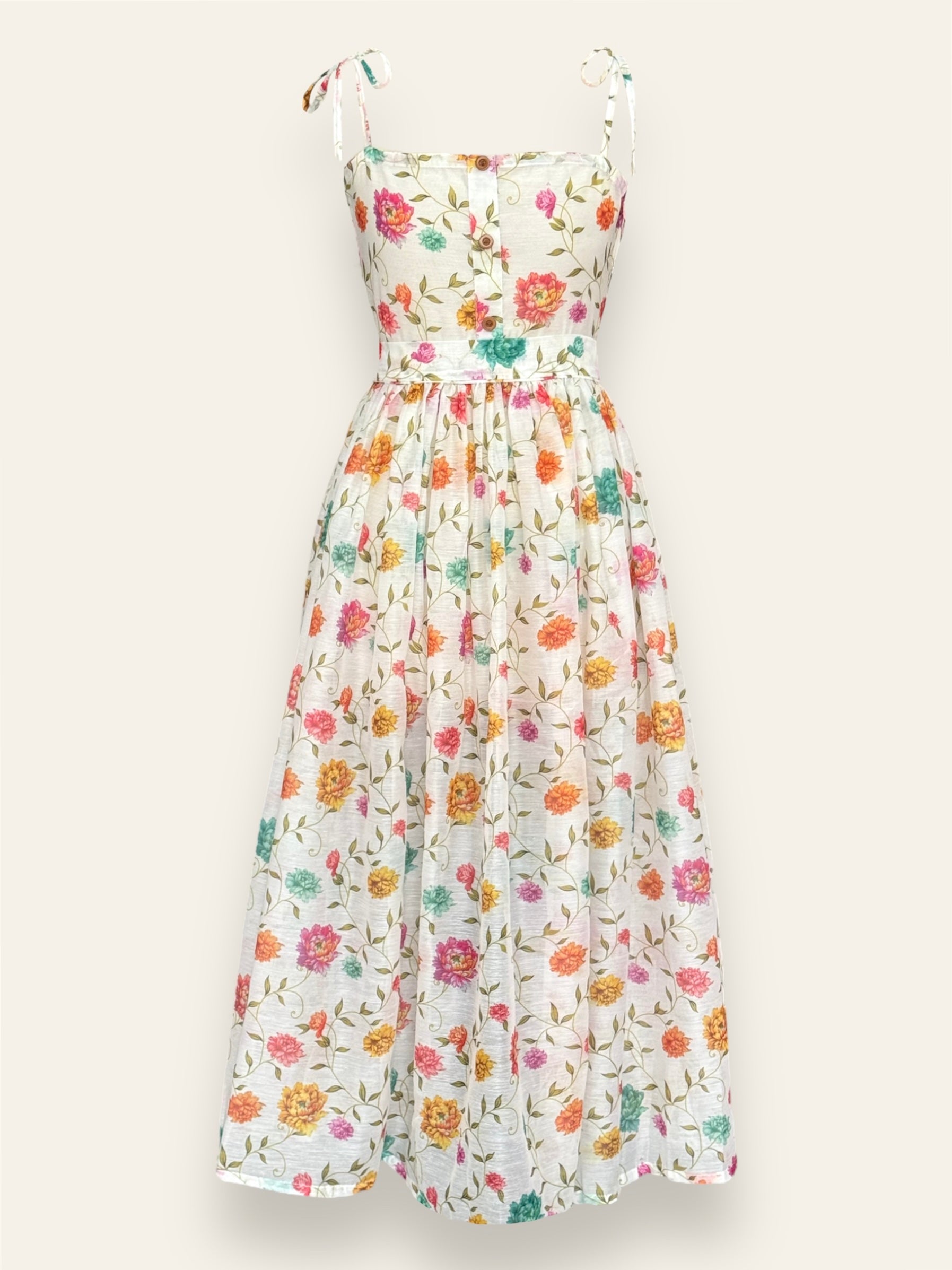 Peony Floral Summer Long Dress