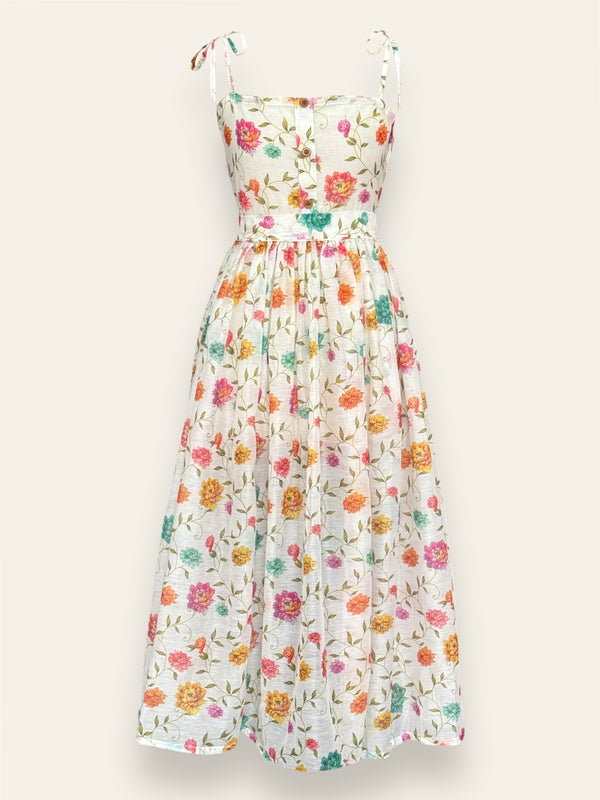 Peony Floral Summer Long Dress