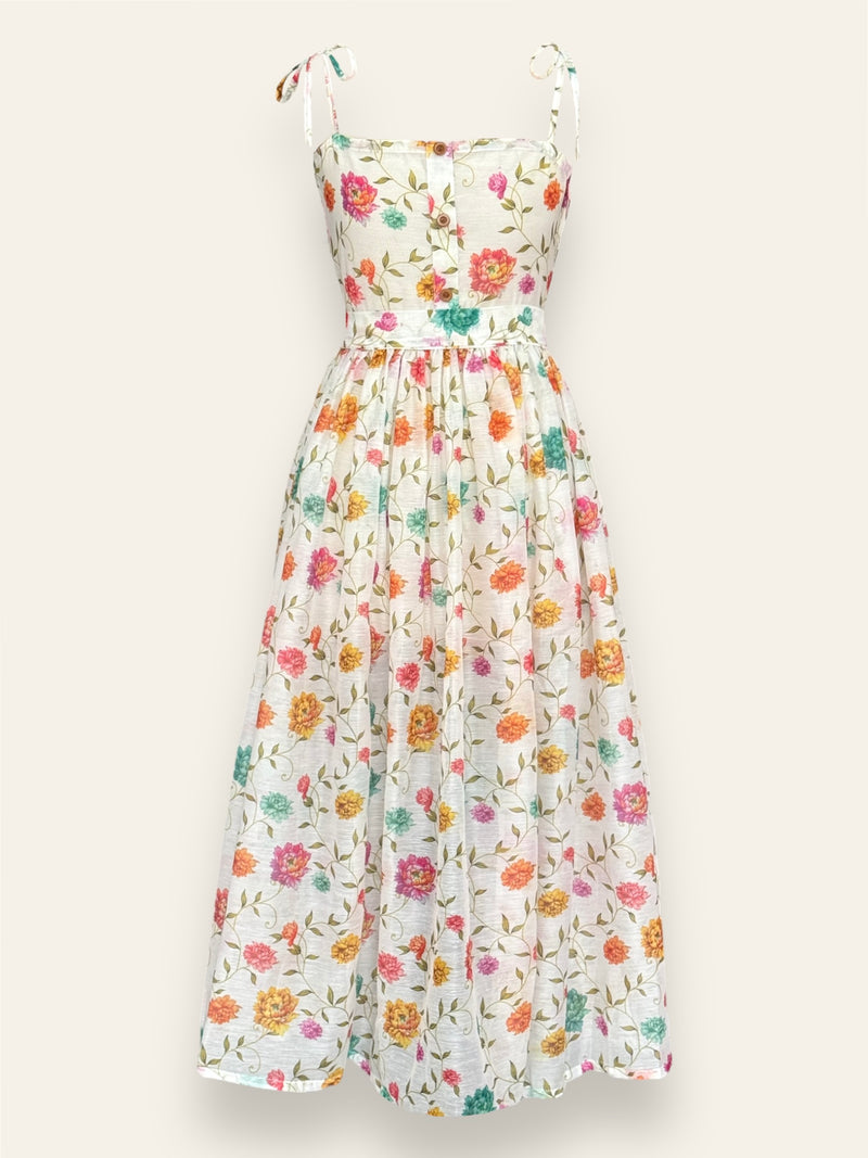 Peony Floral Summer Long Dress