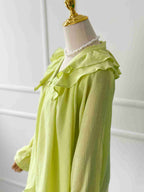 Citrus Ruffled Top
