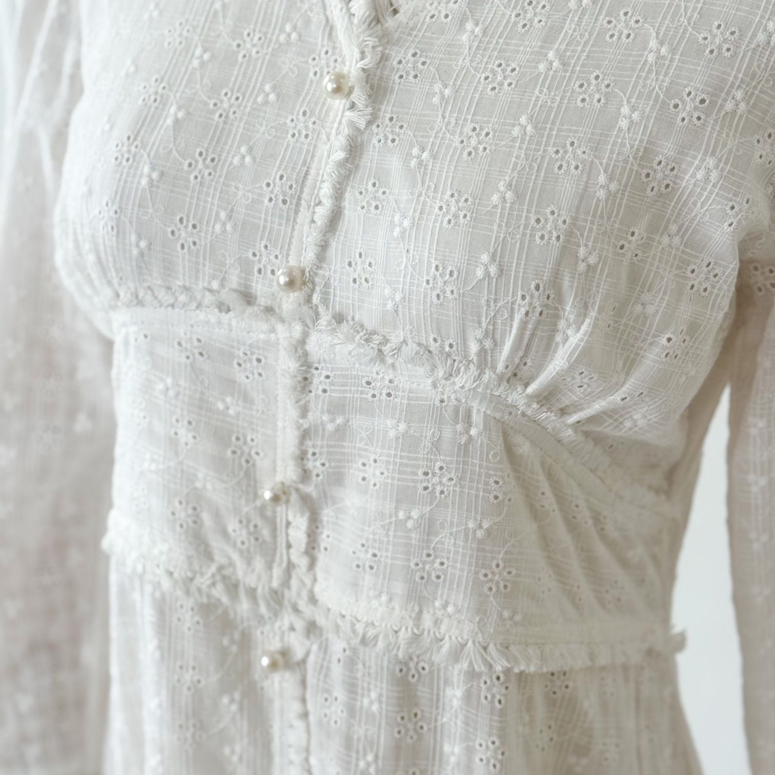 Elara Chikankari Summer Long Dress