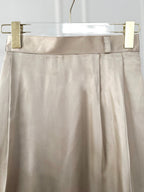 Beige Silk Skirt