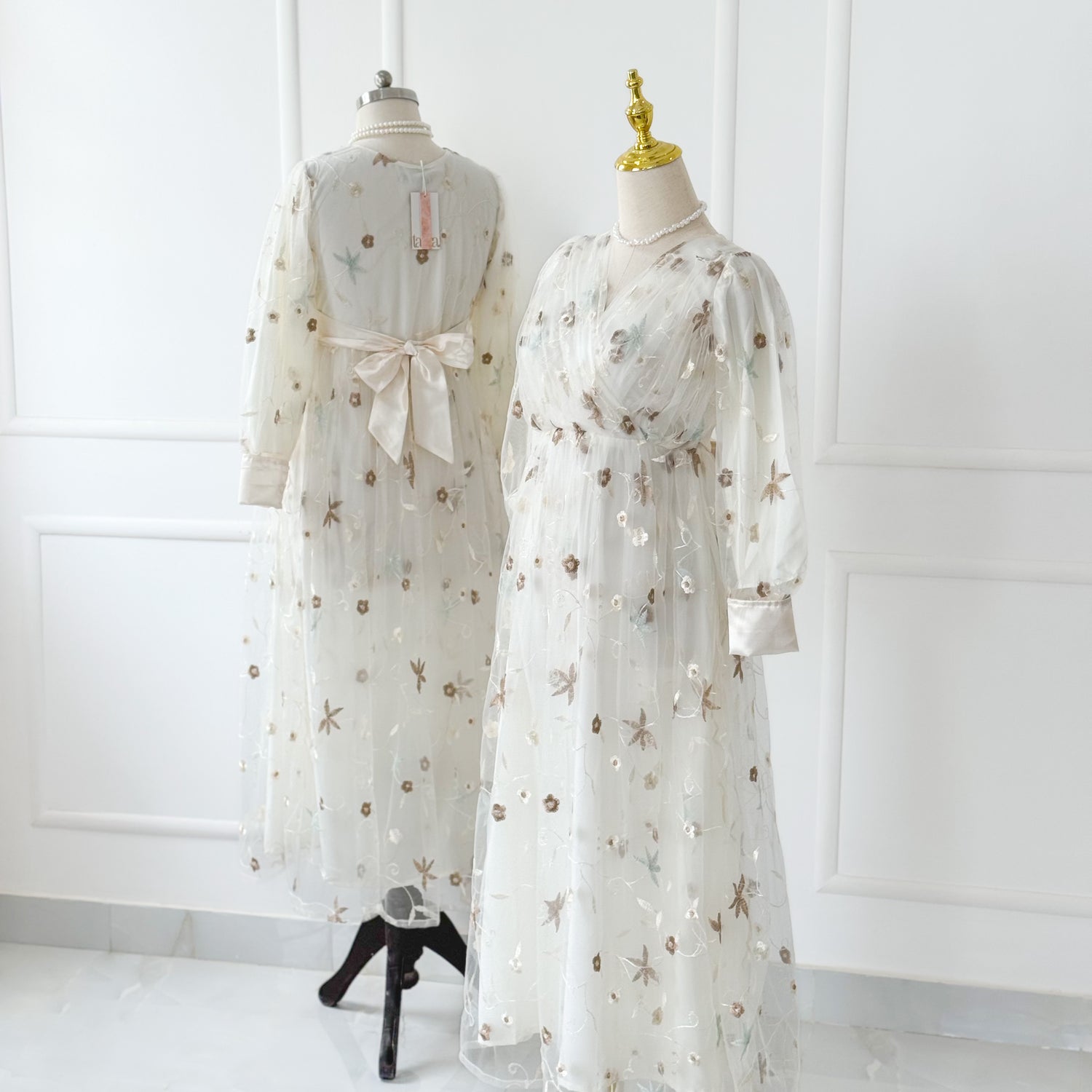 Poise Net Embroidered Formal Dress