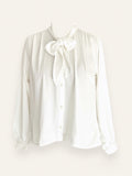 Chic White Knot Top