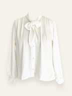 Chic White Knot Top
