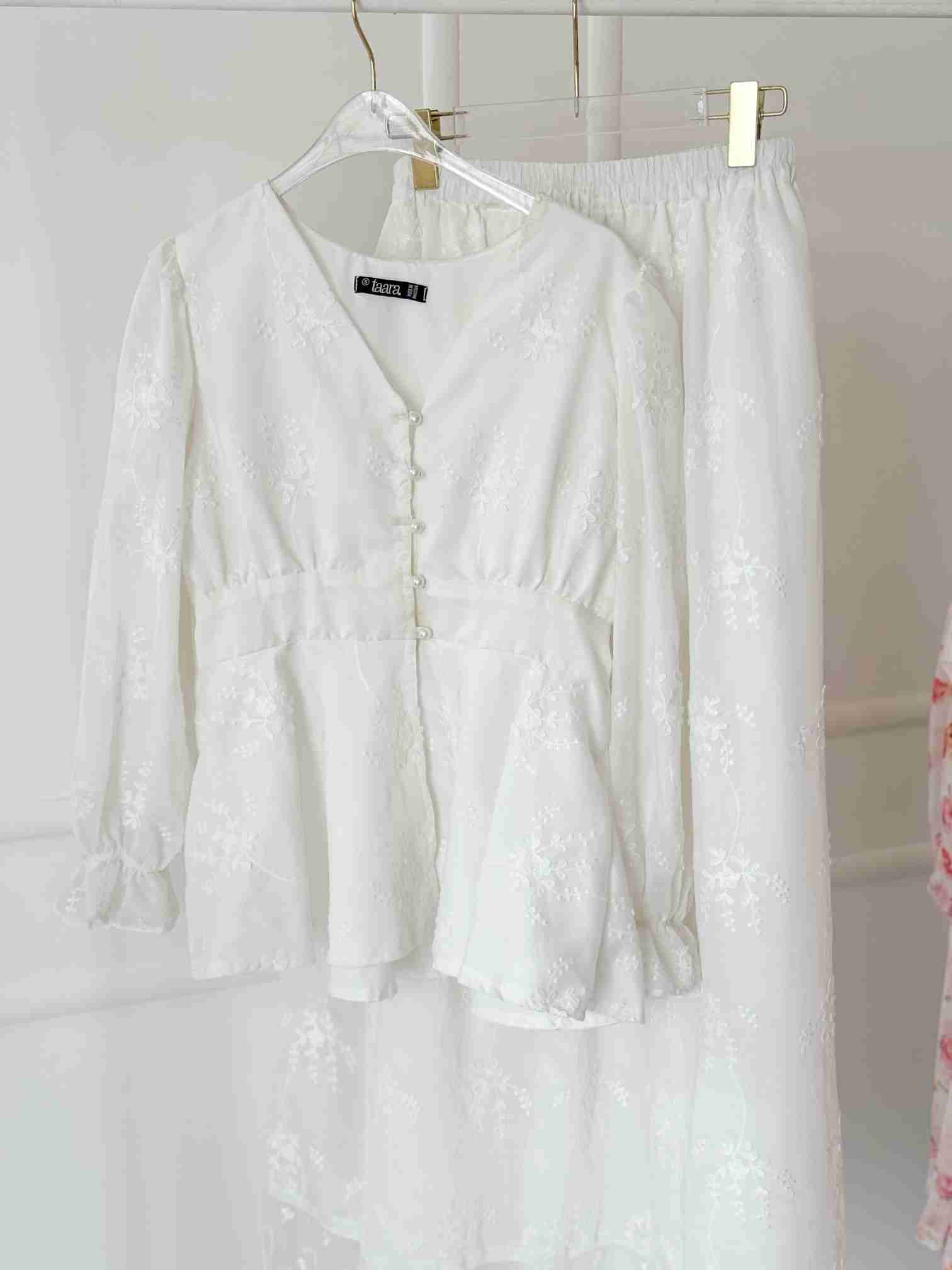 Jasmine Chiffon Blouse & Skirt