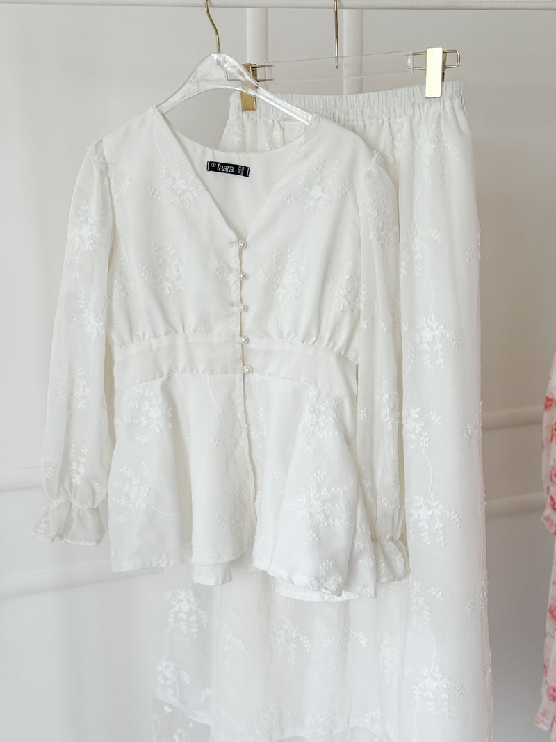 Jasmine Chiffon Blouse & Skirt