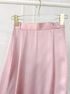Pink Silk Skirt