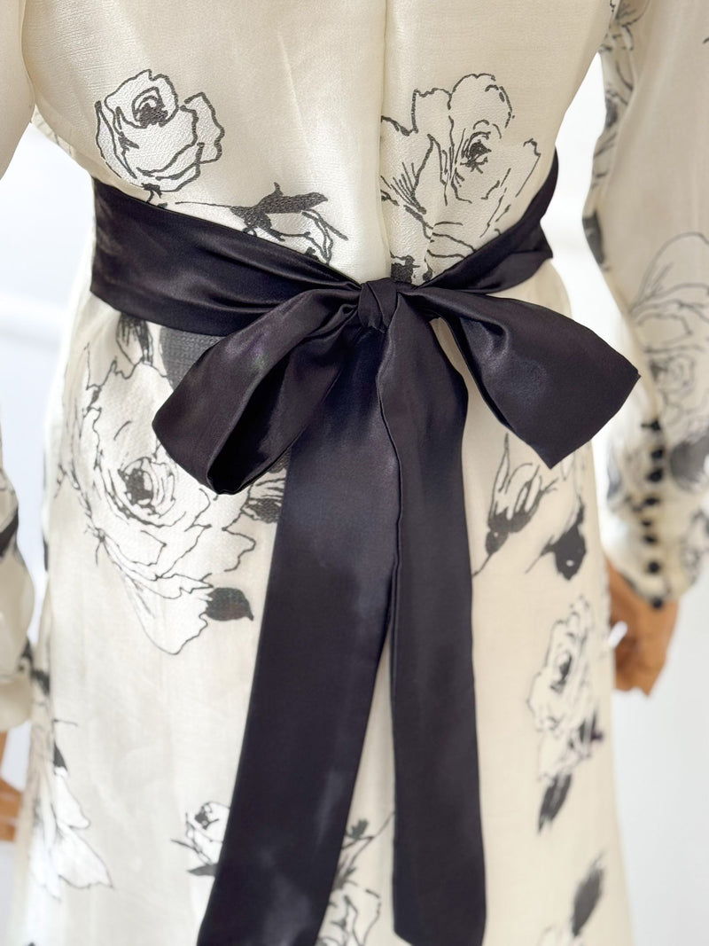 Alora Vintage Floral Long Dress