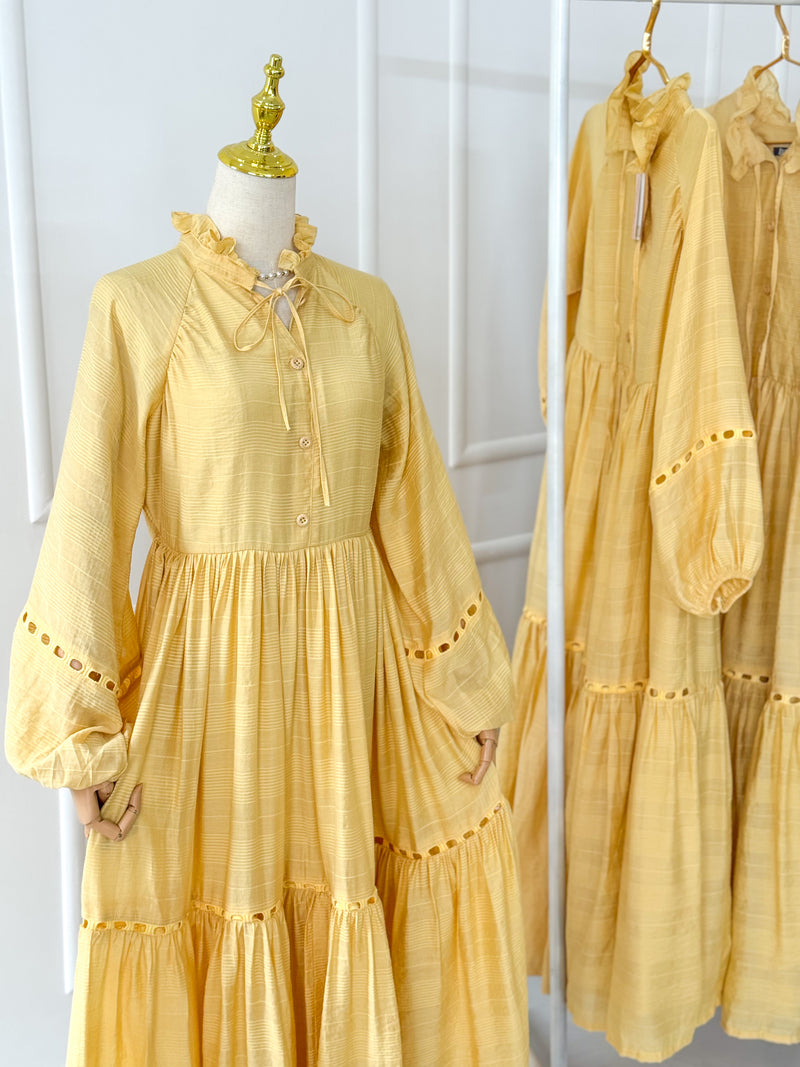 Soufflé Butter Yellow Lawn Dress