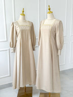 Lama Beige Long Modest Dress