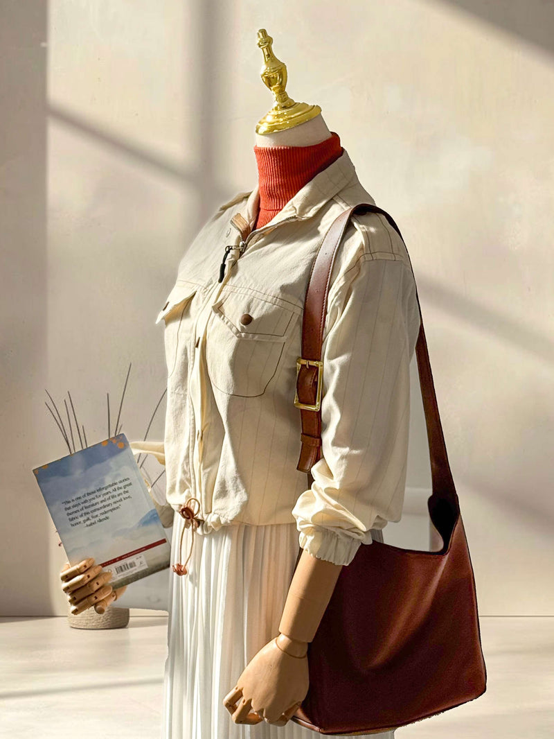 Crème Cropped Jacket