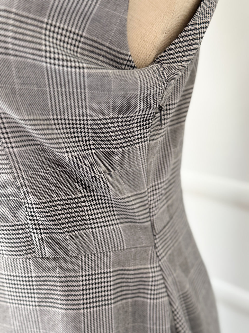 Marcel Long Glen Check Pattern Dress