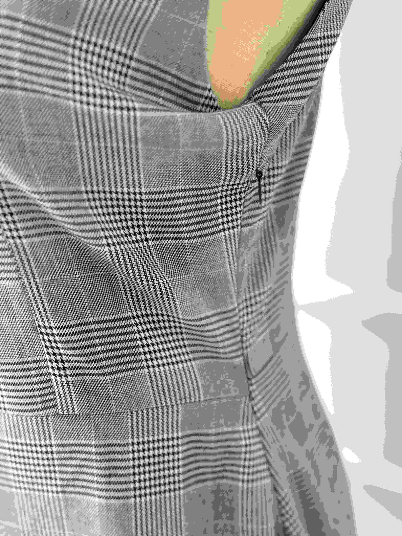 Marcel Long Glen Check Pattern Dress