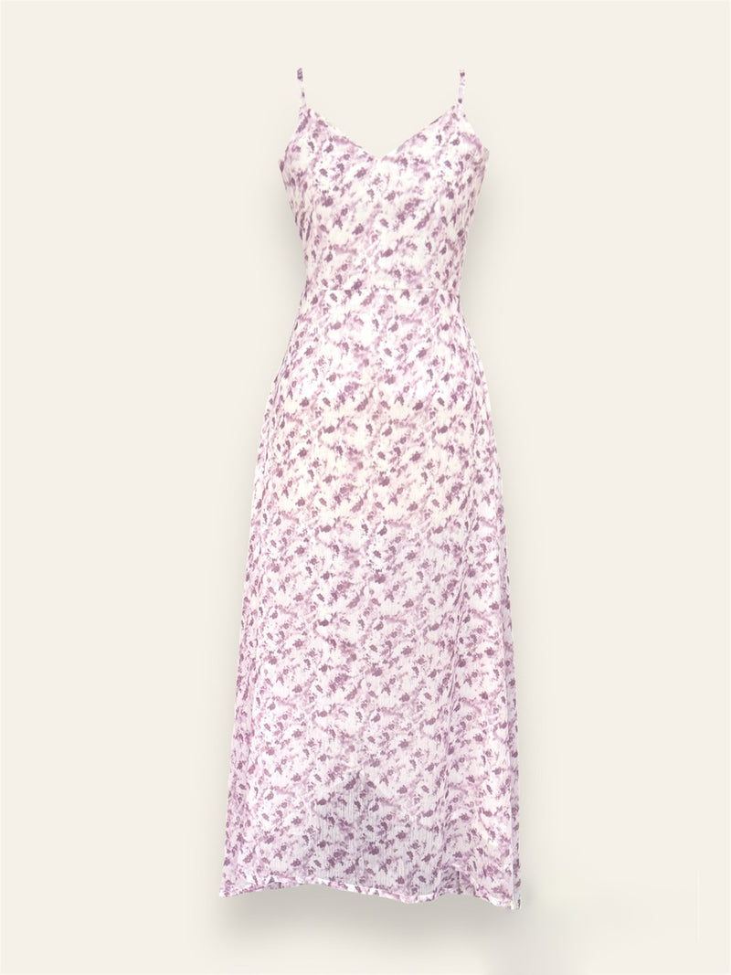 Lilac Sleeveless Long Dress