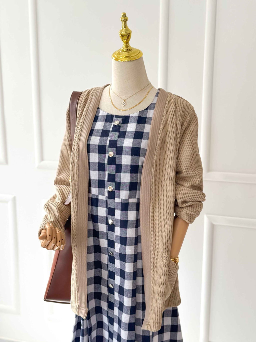 Oat Beige Knit Cardigan