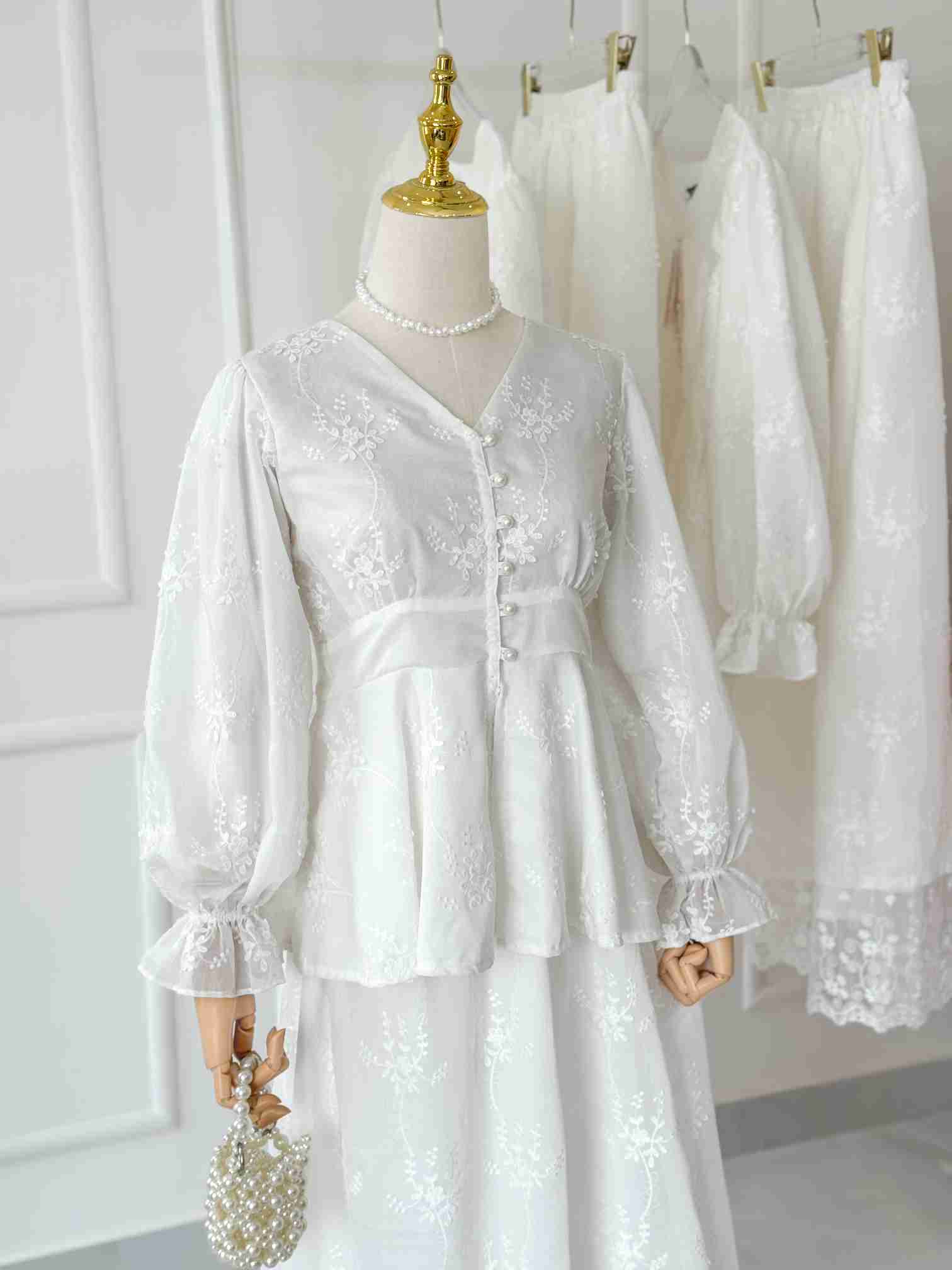 Jasmine Chiffon Blouse & Skirt