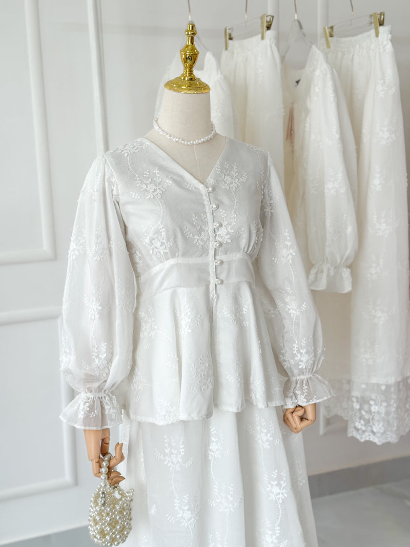 Jasmine Chiffon Blouse & Skirt