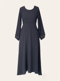 Black Broshia Pearl Dress