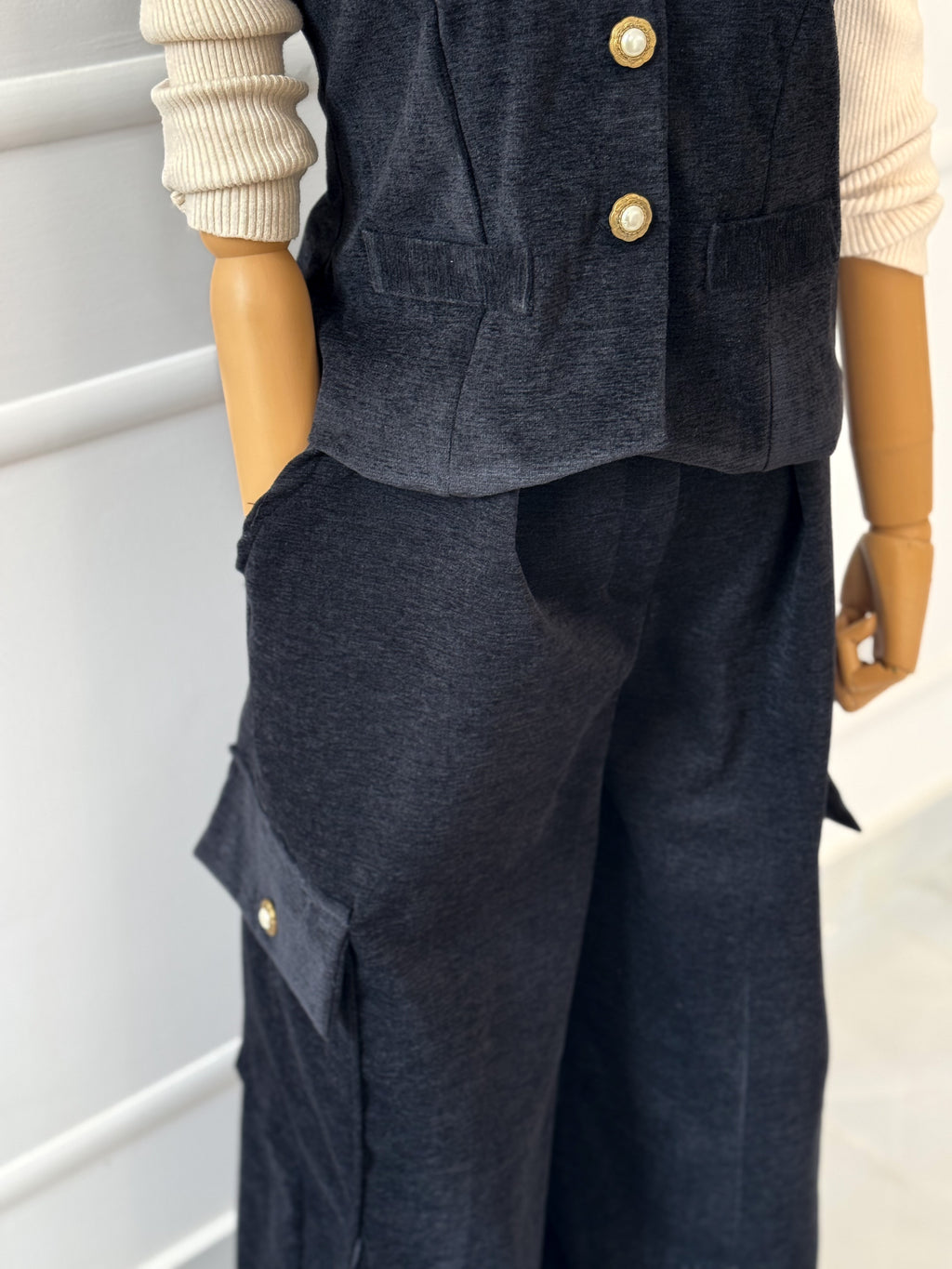 Night Fall Vest Co-ord Set